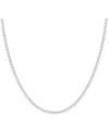 Lab Grown Diamonds Dnu 14k 7.00 Ct. Tw. Lab-grown Diamond Necklace In Metallic