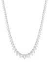 Lab Grown Diamonds 14k 7.00 Ct. Tw. Lab-grown Diamond Necklace In Silver