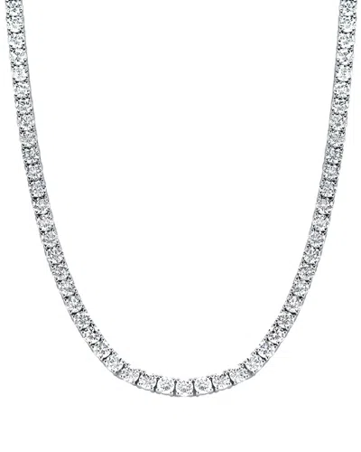 LAB GROWN DIAMONDS 14K 15.00 CT. TW. LAB-GROWN DIAMOND STRAIGHT LINE NECKLACE