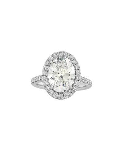 Lab Grown Diamonds Luxore Privee 14k 3.50 Ct. Tw. Lab-grown Diamond Ring In Metallic