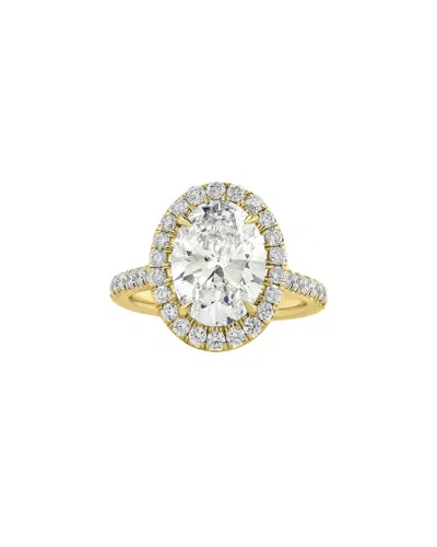 Lab Grown Diamonds Luxore Privee 14k 3.50 Ct. Tw. Lab-grown Diamond Ring In Gold