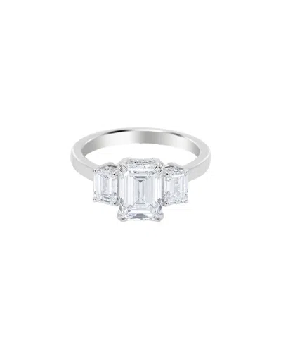 Lab Grown Diamonds Luxore Privee 14k 3.50 Ct. Tw. Lab-grown Diamond Ring In Metallic