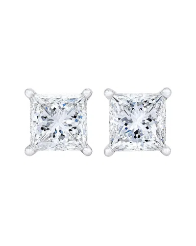 Lab Grown Diamonds Luxore Privee 14k 8.00 Ct. Tw. Lab-grown Diamond Studs In Metallic