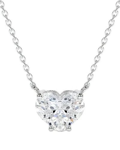 Lab Grown Diamonds Luxore Privee 14k 8.01 Ct. Tw. Lab-grown Diamond Pendant Necklace In White