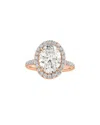 Lab Grown Diamonds Luxore Privee 14k Rose Gold 3.50 Ct. Tw. Lab-grown Diamond Ring