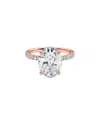 Lab Grown Diamonds Luxore Privee 14k Rose Gold 3.50 Ct. Tw. Lab-grown Diamond Ring