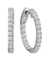 Lab Grown Diamonds 14k 5.00 Ct. Tw. Lab-grown Diamond In & Out Hoops
