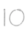 Lab Grown Diamonds Luxure Privé 14k 5.00 Ct. Tw. Lab-grown Diamond In & Out Hoops