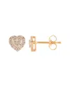Lab Grown Diamonds Plated Silver 0.25 Ct. Tw. Lab-grown Diamond Studs