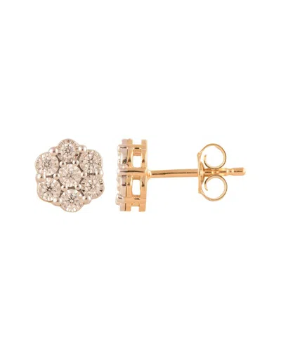 Lab Grown Diamonds Plated Silver 0.27 Ct. Tw. Lab-grown Diamond Studs In Gray