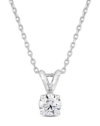 Lab Grown Diamonds Platinum 0.75 Ct. Tw. Lab-grown Diamond Studs In Metallic