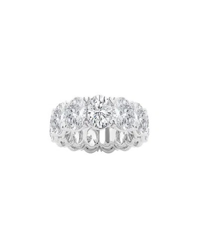 Lab Grown Diamonds Platinum 12.00 Ct. Tw. Lab Grown Diamond Eternity Ring In Metallic