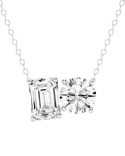 Lab Grown Diamonds Platinum 2.75 Ct. Tw. Lab Grown Diamond Two Stone Pendant