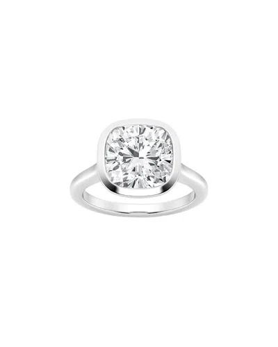 Lab Grown Diamonds Platinum 5.00 Ct. Tw. Lab-grown Diamond Solitaire Ring In Metallic