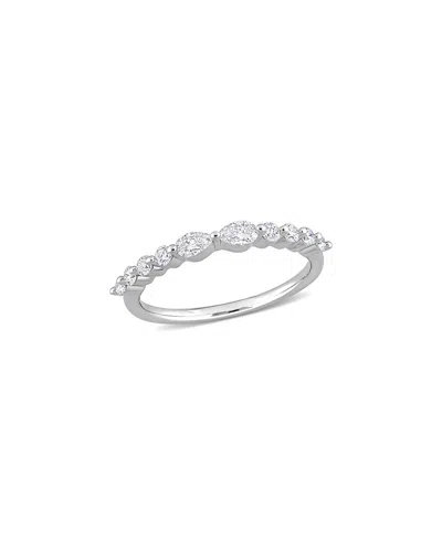 Lab Grown Diamonds Silver 0.62 Ct. Tw. Lab Grown Diamond Ring