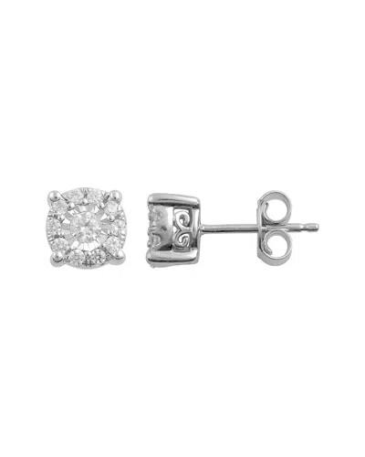 Lab Grown Diamonds Silver 0.23 Ct. Tw. Lab-grown Diamond Studs In Metallic