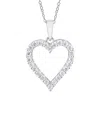 Lab Grown Diamonds Silver 0.24 Ct. Tw. Lab-grown Diamond Pendant