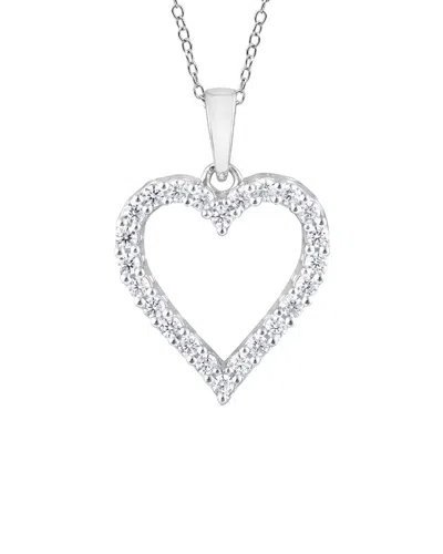 Lab Grown Diamonds Silver 0.24 Ct. Tw. Lab-grown Diamond Pendant In Gold