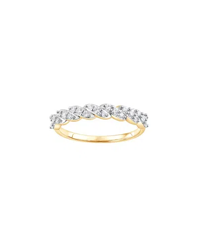 Lab Grown Diamonds Silver 0.25 Ct. Tw. Lab-grown Diamond Ring In Gold
