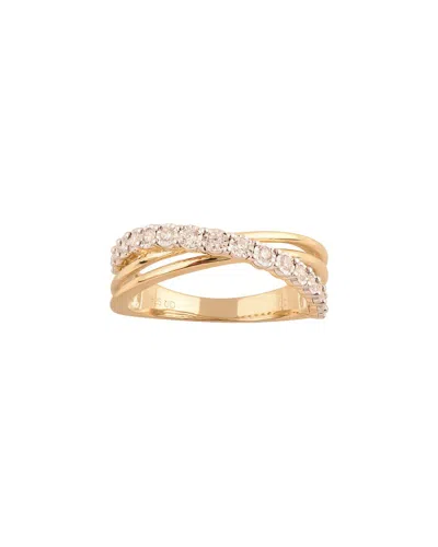Lab Grown Diamonds Silver 0.25 Ct. Tw. Lab-grown Diamond Ring In Gold