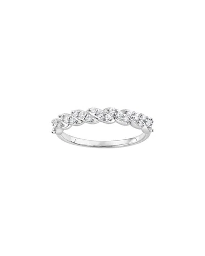 Lab Grown Diamonds Silver 0.25 Ct. Tw. Lab-grown Diamond Ring In Metallic