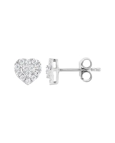 Lab Grown Diamonds Silver 0.26 Ct. Tw. Lab-grown Diamond Studs In Metallic