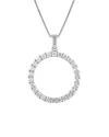 Lab Grown Diamonds Silver 0.34 Ct. Tw. Lab-grown Diamond Pendant