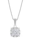Lab Grown Diamonds Silver 0.50 Ct. Tw. Lab Grown Diamond Pendant