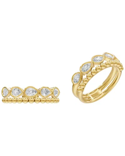 Lab Grown Diamonds Silver 0.70 Ct. Tw. Lab-grown Diamond Ring In Gold