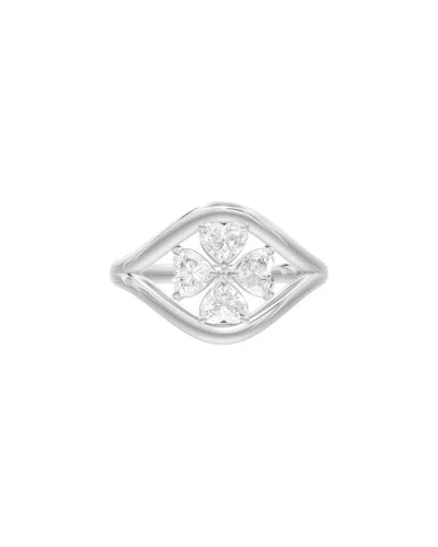 Lab Grown Diamonds Silver 0.80 Ct. Tw. Lab-grown Diamond Ring In Nude