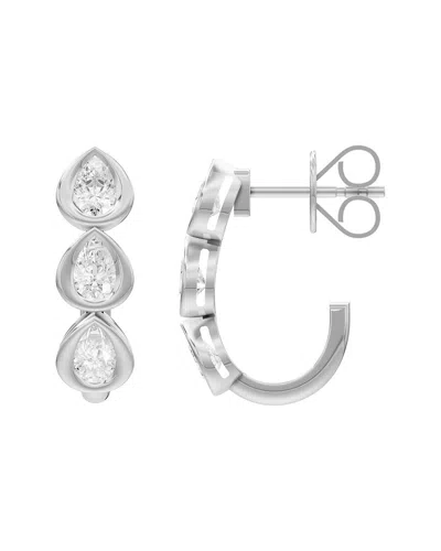 Lab Grown Diamonds 14k 0.96 Ct. Tw. Lab-grown Diamond Earrings In Metallic