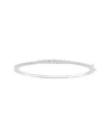 Lab Grown Diamonds Silver 1.00 Ct. Tw. Lab-grown Diamond Bangle Bracelet