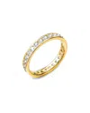 Lab Grown Diamonds Silver 1.00 Ct. Tw. Lab-grown Diamond Eternity Ring In Blue