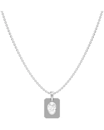 Lab Grown Diamonds Silver 1.00 Ct. Tw. Lab-grown Diamond Necklace