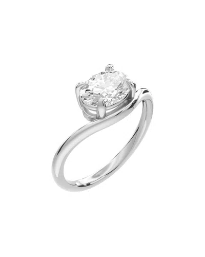 Lab Grown Diamonds Silver 1.00 Ct. Tw. Lab-grown Diamond Ring In Metallic