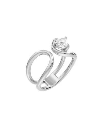 Lab Grown Diamonds Silver 1.00 Ct. Tw. Lab-grown Diamond Ring In Metallic
