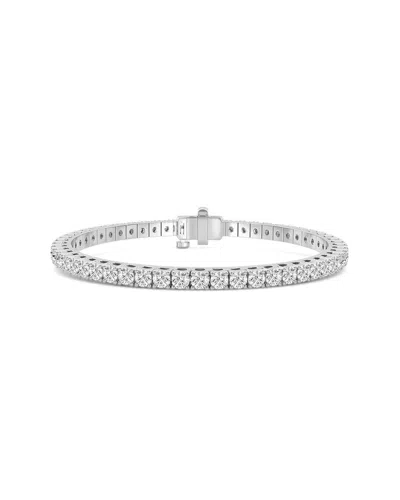 Lab Grown Diamonds Silver 1.00 Ct. Tw. Lab-grown Diamond Tennis Bracelet In Transparent
