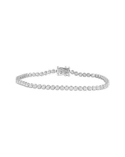 Lab Grown Diamonds Silver 1.00 Ct. Tw. Lab Grown Diamond Tennis Bracelet