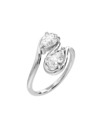 Lab Grown Diamonds Silver 1.00 Ct. Tw. Lab-grown Diamond Ring In Metallic