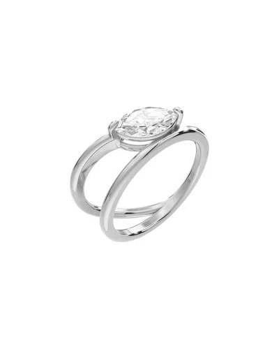Lab Grown Diamonds Silver 1.00 Ct. Tw. Lab-grown Diamond Ring In Metallic