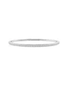Lab Grown Diamonds Silver 1.01 Ct. Tw. Lab-grown Diamond Bangle Bracelet
