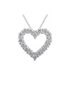 Lab Grown Diamonds Silver 1.01 Ct. Tw. Lab-grown Diamond Pendant