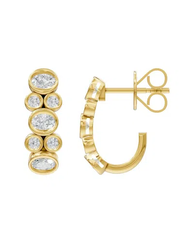 LAB GROWN DIAMONDS SILVER 1.06 CT. TW. LAB-GROWN DIAMOND EARRINGS