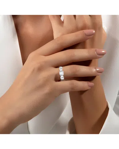 Lab Grown Diamonds Silver 1.08 Ct. Tw. Lab-grown Diamond Ring In Metallic