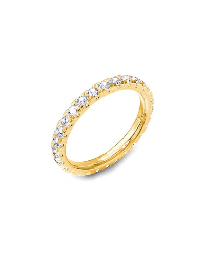 Lab Grown Diamonds Silver 1.12 Ct. Tw. Lab-grown Diamond Eternity Ring In Gold