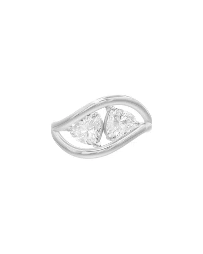 Lab Grown Diamonds Silver 1.40 Ct. Tw. Lab-grown Diamond Ring In Metallic