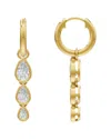 Lab Grown Diamonds Silver 1.50 Ct. Tw. Lab-grown Diamond Earrings In Gold