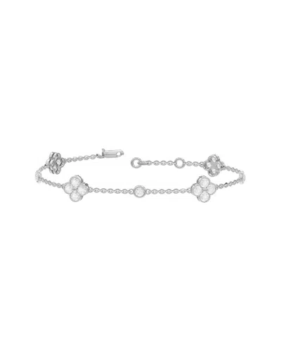 Lab Grown Diamonds 14k 1.43 Ct. Tw. Lab-grown Diamond Bracelet In Metallic