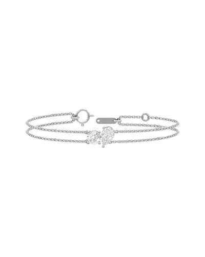 Lab Grown Diamonds Silver 2.00 Ct. Tw. Lab-grown Diamond Bracelet In Metallic