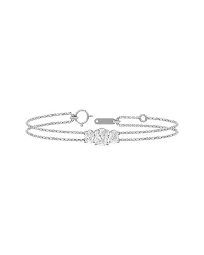 Lab Grown Diamonds Silver 2.00 Ct. Tw. Lab-grown Diamond Bracelet In Metallic